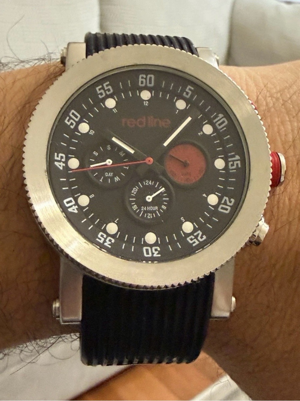 Red Line Compressor Chronograph Collection Quartz Crystal 45mm Men’s Watch